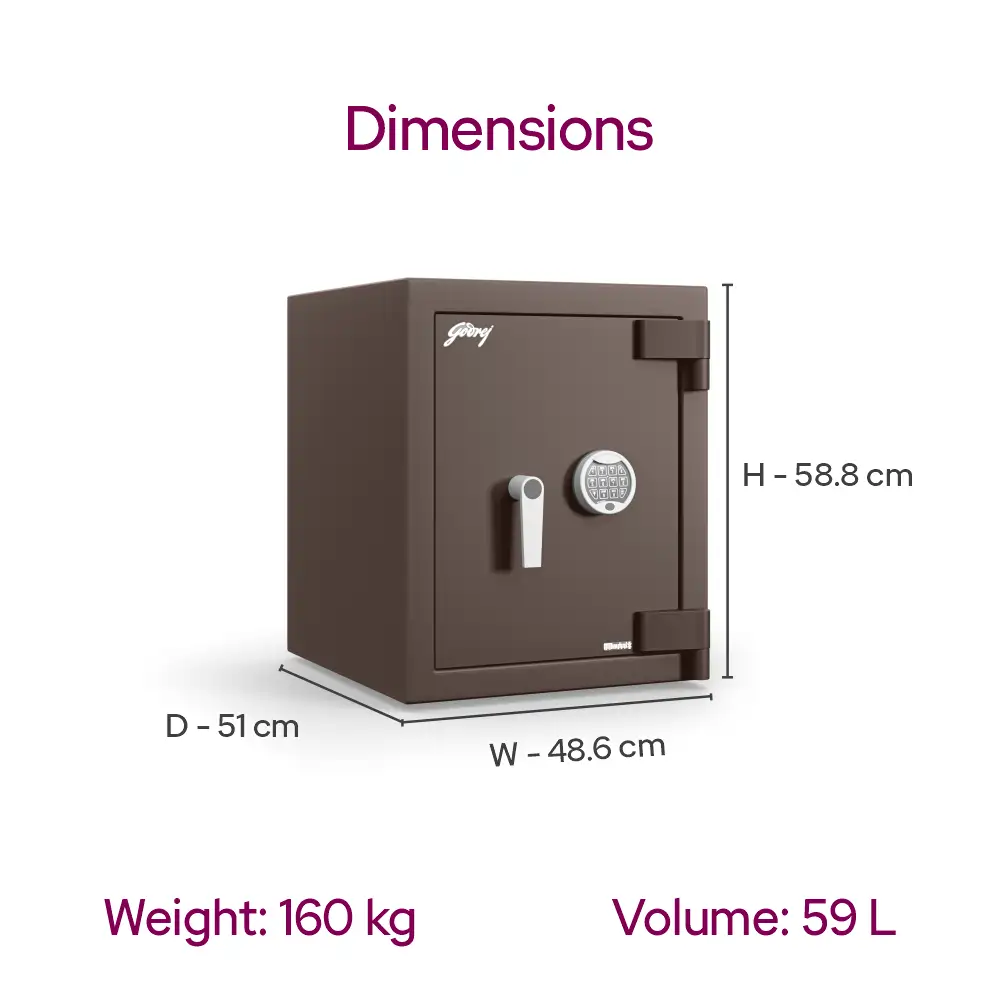 Godrej Matrix 1814-12 V7 (59L) EL Coffee Home Locker 